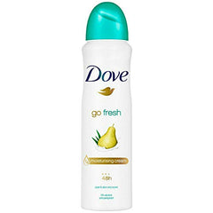 2 Pack Dove Go Fresh Pear & Aloe Antiperspirant Deodorant Spray, 150ml each