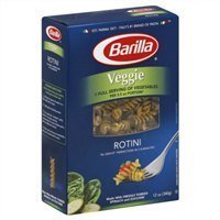 Barilla, Veggie Rotini Pasta, 12oz Box (Pack of 4)