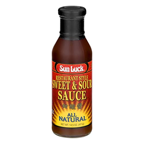 Sun Luck Sauce, Sweet and Sour, 14.5-Ounce Glass (Pack of 6)