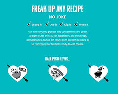 Freak Flag Organics | Kale Pesto Set | USDA Certified Organic, Non-GMO, Vegan, Gluten Free, Dairy Free & Nut Free | For Toppings, Pasta, Pizza, Appetizers, Dipping & Snacking | Pack of 3