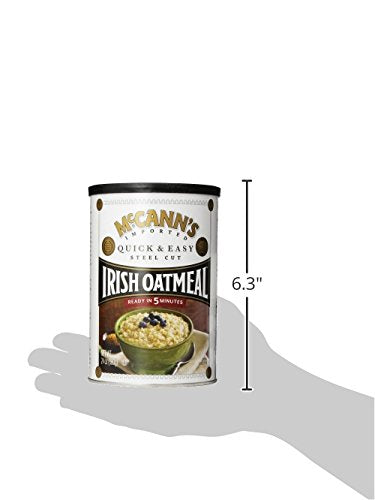 McCann's Steel Cut Irish Oatmeal, Quick & Easy, 24 oz (Pack of 6)