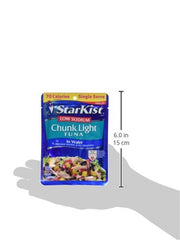 Starkist Low Sodium Chunk Light Tuna in Water 2.6oz Pouch (Pack of 12)