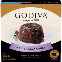 Godiva Molten Lava Cakes Baking Mix - 10.4oz (Pack of 2)