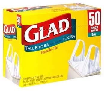 Glad Kitchen Bags, Tall, Handle-Tie, 13 Gallon