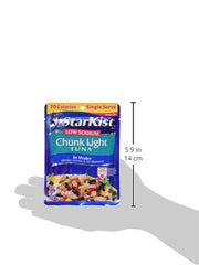 StarKist LOW SODIUM Chunk Light Tuna in Water Pouch 2.6 oz (Pack of 6)