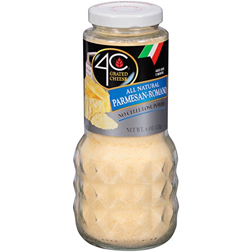 4C Premium Grated Cheese | All Natural, No Preservatives | Assorted Italian Flavors 6oz-8oz (Parmesan Romano, 3pk-Glass)