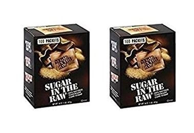 Sugar In The Raw, Packets, 100 ct (Pack of 2)