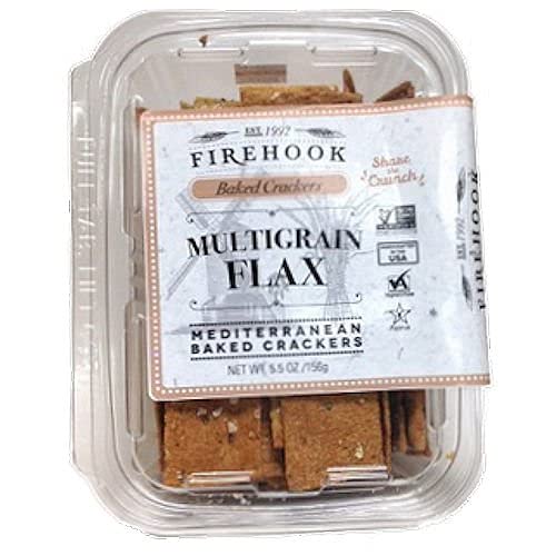 Firehook, Multigrain Flax Mediterranean Crackers (4 pack)