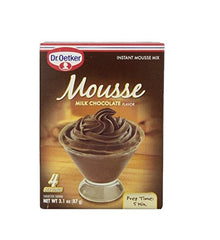 Dr. Oetker Milk Chocolate Mousse Mix, 3.1-Ounce (Pack of 6)