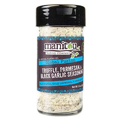 Manitou Trading Company Truffle Parmesan & Black Garlic Seasoning Glass Jar, 1.6 Ounce (Package may vary)