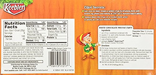 Keebler Ready Crust Mini Graham Cracker Pie Crusts 0.71 Oz. Pk Of 3.