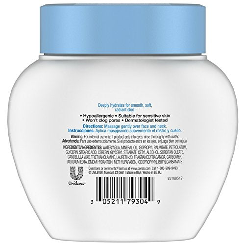 Ponds Dry Skin Cream 10.1 Ounce Jar (298ml) (6 Pack)