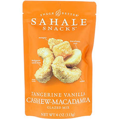 Glazed Mix, ,Tangerine Vanilla Cashew-Macadamia, 4 oz- pack of 4