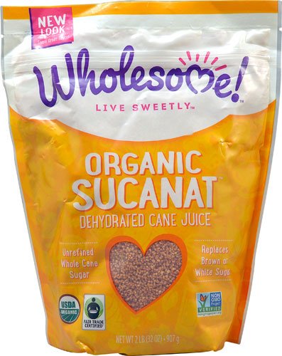 Wholesome Sweeteners Organic Sucanat Dehydrated Cane Juice -- 2 lbs - 2 pc