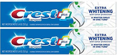 Crest Complete Extra Whitening Toothpaste with Tartar Protection, Mint 5.4 Ounce (Pack of 2)