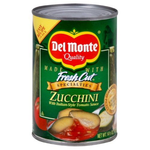 Del Monte, Zucchini with Italian Style Tomato Sauce, 14.5oz Can (Pack of 6)