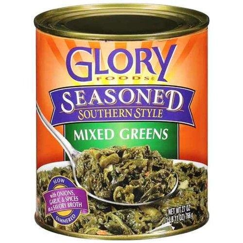 Glory Foods Greens Mixed Seasoned (Pack of 2)