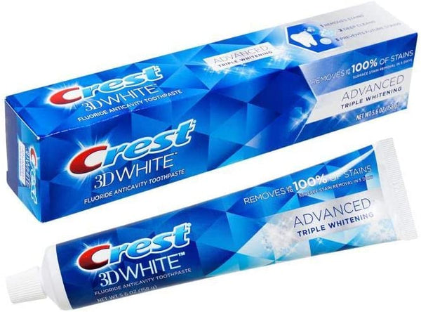Crest 3D White Advanced Triple Whitening 5.6 OZ 3 Pack