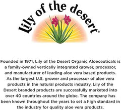 Lily of the Desert Aloe Vera Juice Drink, USDA Certified Organic Inner Fillet, Vegan Dietary & Immune Support, Antioxidant Beverage, Gluten Free Liquid Digestive Aid, No Water Added, 128 Fl Oz