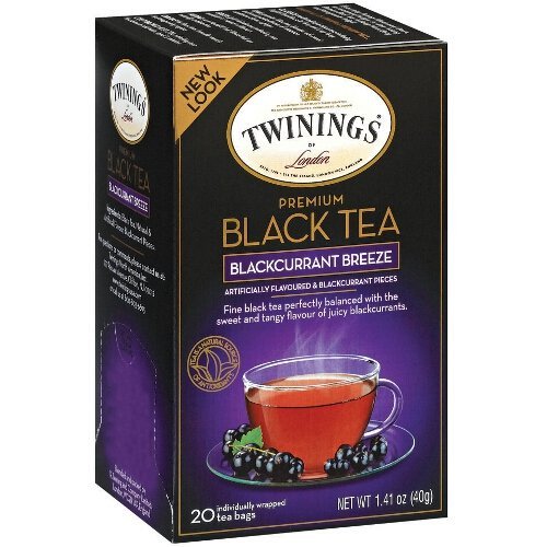 Twinings Blackcurrant Breeze Flavored Tea, 20 Count