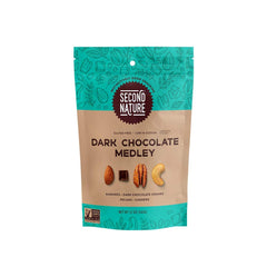 Second Nature Dark Chocolate Medley Trail Mix, Resealable Pouch, Certified Gluten-Free Snack, 12 Oz