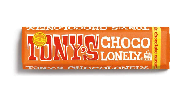 Tony's Chocolonely | Pack of 35 | 32% Milk Chocolate with Caramel and Sea Salt Small Bar, 1.7 Oz Each