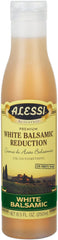 Roll over image to zoom in Alessi Balsamic Vinegar Reduction, Autentico from Italy, Ideal on Caprese Salad, Fruits, Cheeses, Meats, Marinades, 8.5oz (White Balsamic, 1 Pack)