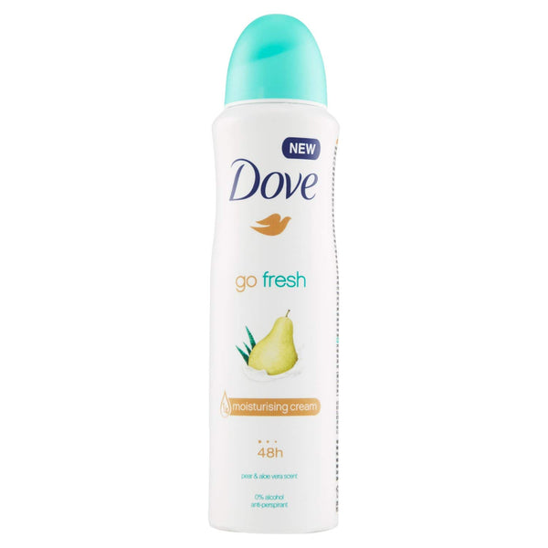 DOVE MEN + CARE Go Fresh Pear & Aloe Vera Scent Antiperspirant Spray 150ml