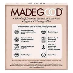 MadeGood Chocolate Chip Granola Bars, 3 Pack (18 bars); Gluten-Free Oats and Delicious Chocolate Chips; Contains Nutrients of 1 Serving of Vegetables; Allergy-Friendly, Full of Chewy, Tasty Goodness