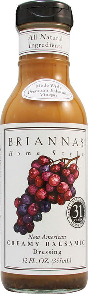 Briannas Home Style New American Dressing Creamy Balsamic -- 12 fl oz (Pack of 2)