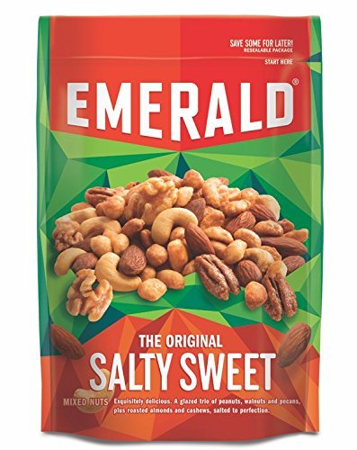 Emerald Nuts 5oz - 6oz Resealable Bag (Pack of 4) (Original Salty Sweet Mixed Nuts 5.5oz)