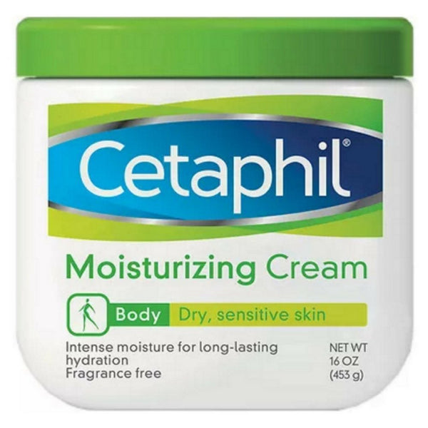 Cetaphil Moisturizing Cream for Very Dry/Sensitive Skin, Fragrance Free 16 oz