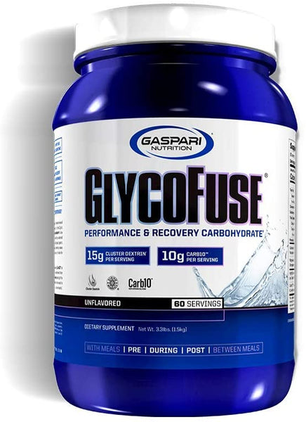 Gaspari Nutrition - Glycofuse - Rapid Performance, Recovery Carbohydrate, Energy & Endurance - 60 Serving (Unflavored)