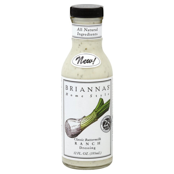 Brianna's Classic Buttermilk Ranch Dressing 12.0 OZ (Pack of 2)