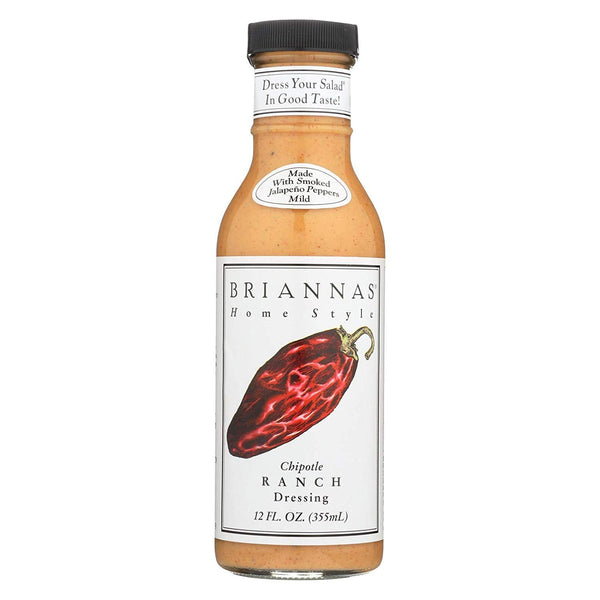 Brianna's Home Style Chipotle Ranch Dressing, 12 Ounce (Pack of 6)