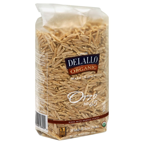 DeLallo Whole Wheat Orzo 16.0 OZ (Pack of 2)