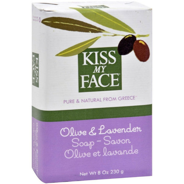Kiss My Face Olive Oil & Lavender Bar Soap 8 oz (Pack of 6)