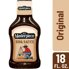 KC Masterpiece Original Barbecue Sauce, 18 Ounces; (Pack of 6) (Package may vary)