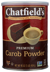 Chatfields All Natural Premium Carob Powder, 16 Ounce (3)