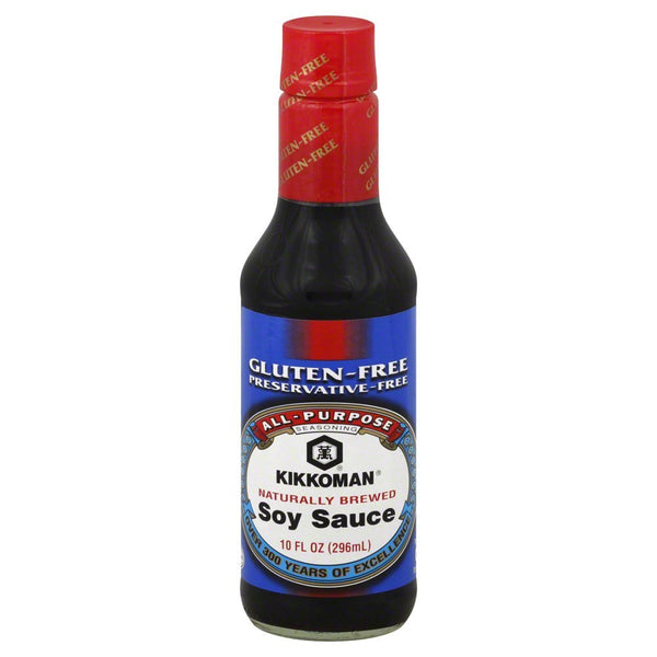 Kikkoman Soy Sauce, Gluten Free, 10 Fl Oz (Pack of 3)