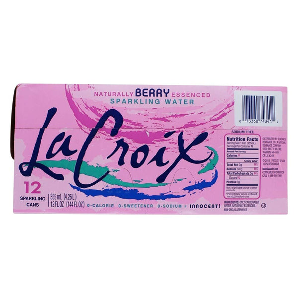 La Croix Berry Sparkling Water, 12 Ounce (Pack of 12)