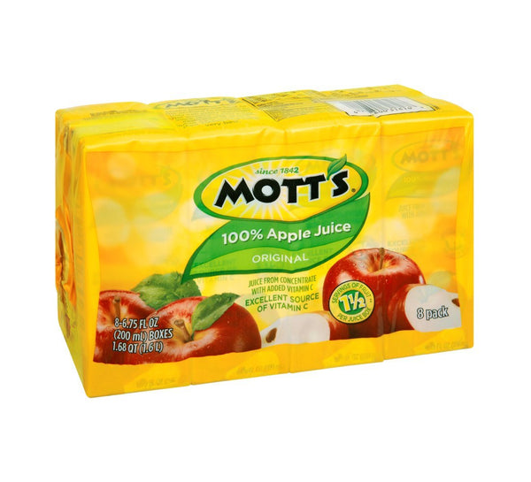 Mott's 100% Apple Juice Original 8 pk (Pack of 4)