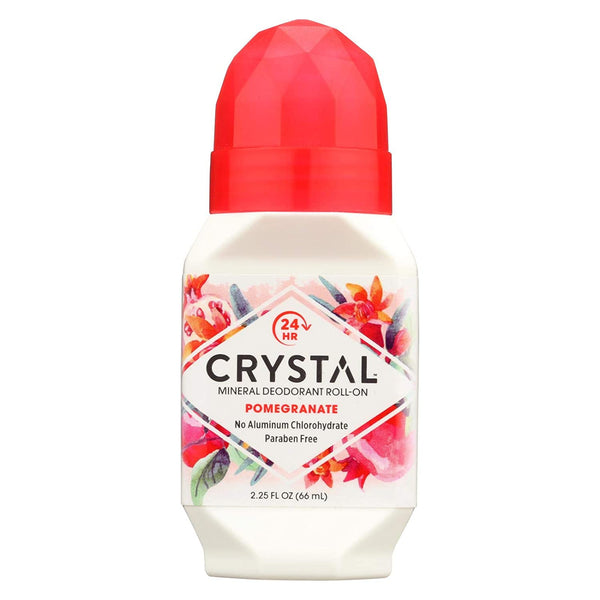 Crystal Essence Mineral Deodorant Roll-On, Pomegranate 2.25 oz