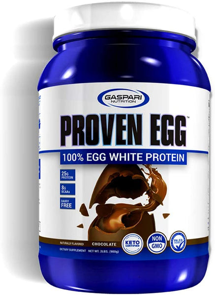 Gaspari Nutrition Proven Egg, 100% Egg White Protein, Chocolate, 2 lb (900 g)