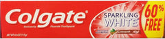 Colgate Anticavity Fluoride Toothpaste Sparkling White Cinnamint with Cinnamon & Natural Mint Flavor Gel - Gluten Free