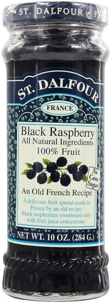 St. Dalfour All Natural Fruit Spread Black Raspberry -- 10 oz