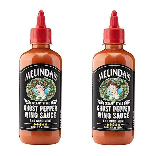 Melinda's Wing Ghost Pepper Cream Sauce, 12 Fl Oz-set of 2