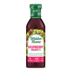 Walden Farms Raspberry Vinaigrette Dressing, 12 oz. Bottle, Fresh 0g Net Carbs Salad Topping and Sugar Free Condiment, Keto and Kosher, Natural Sweet Tangy Flavor, 2 Pack