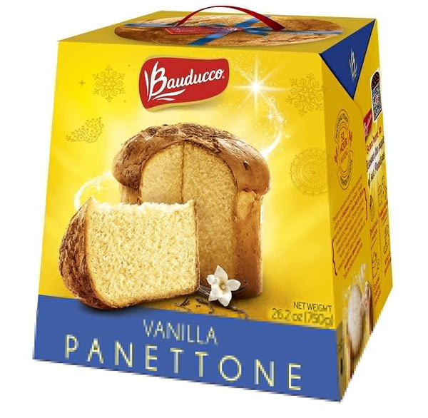Bauducco Panettone Vanilla, Moist & Fresh, Traditional Italian Recipe, Holiday Cake, 26.2oz