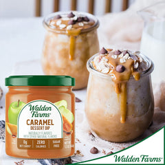 Walden Farms Caramel Dipping, 12-oz Dessert Dip for Strawberries, Bananas, Pretzels, Cookies, and Snacks, Sugar and Calorie Free, Non-Dairy, Keto and Vegan Friendly, 2 Pack Jars